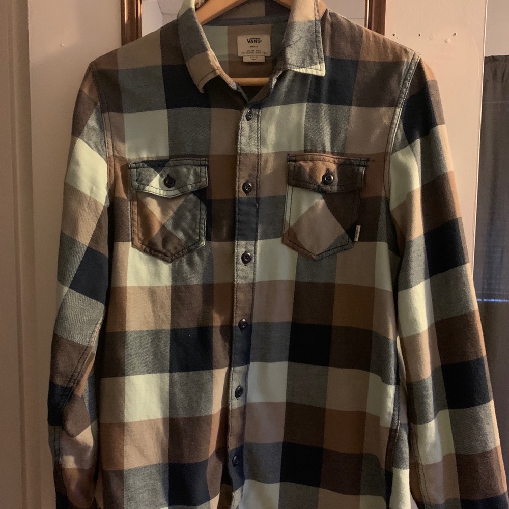Vans  flannel button down shirt